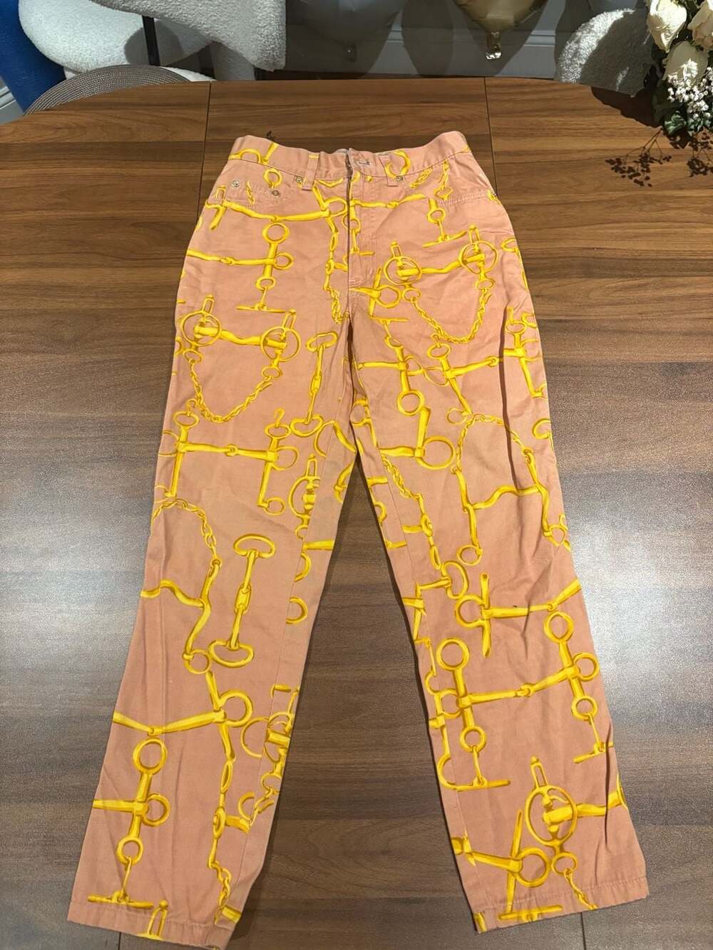 Tom ford Gucci Horse Bit High Waisted Coral Jeans Size 42